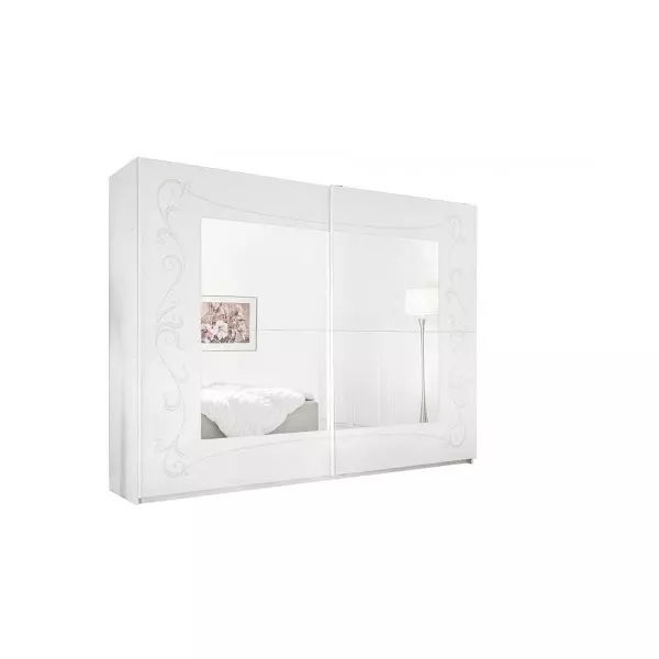 Šatníková skriňa SOLER-D 220x210 cm biela matná