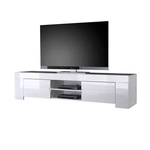 TV skrinka EOS-TV biely lak vysoký lesk