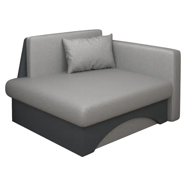 Rozkladacie kreslo KUBOS NEW látka Malmo 90 sivá / 96 tmavosivá