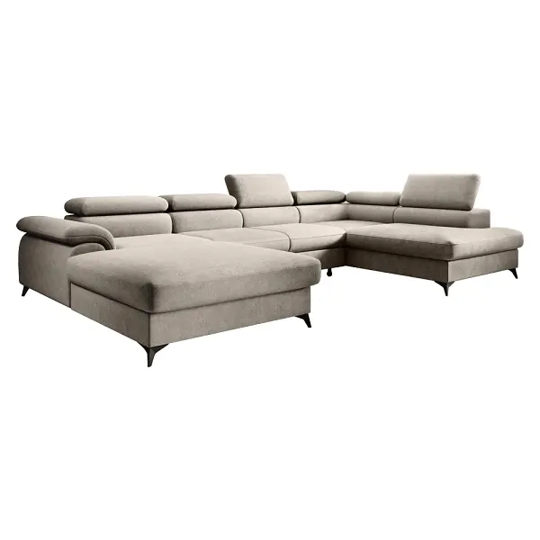 Sedacia súprava POLY U látka Whisper 02 béžová