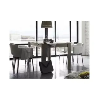Jedálenský stôl BASIC-T180 biely lak vysoký lesk