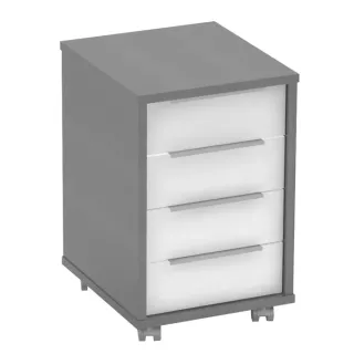RIOMA TYP 14 kancelársky zásuvkový kontajner grafit / biela