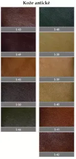 Vzorky kože MEBLE PYKA